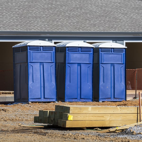 what is the maximum capacity for a single portable toilet in Hadensville Virginia